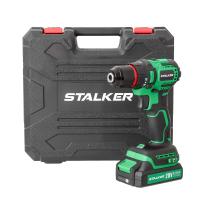 Изображение аккумуляторная дрель шуруповёрт (alteco) stalker  d20 li bl бесщеточная (20 в / 2 а*ч / 38 нм)