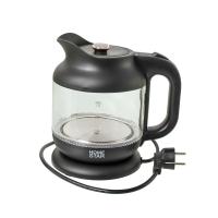 Изображение чайник homestar hs-1056 (1,2 л), стекло, пластик, черный
