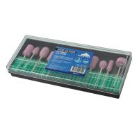 Изображение набор абразивных шарошек для гравера vertextools (вертекс) 12 шт. 