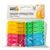 Изображение набор прищепок пластиковых, 12 шт	