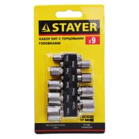Изображение набор биты с адаптером 9 шт stayer 