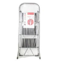 Изображение стремянка стальная с широкими ступнями 3 ступени geva