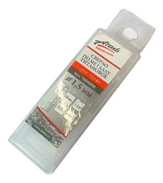 Изображение сверло атака п/мет 1,5мм,бокс профи титан (уп.20шт)  акция !