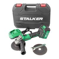 Изображение аккумуляторная угловая шлифмашина (болгарка) stalker (alteco) ag20-125 li bl бесщеточная 20 в