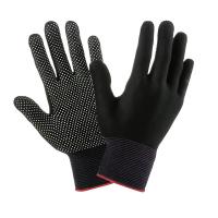 Изображение перчатки нейлон с пвх 2-й сорт серые,черные 12/1200     п9