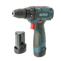Изображение аккумуляторная дрель шуруповёрт alteco (12 в / 1.3 а·ч / 1250 об/мин / 23 н·м) cd 1210.1 li x2 