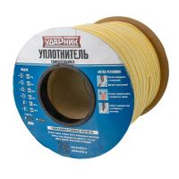 Изображение уплотнитель резиновый ударник р профиль 9*5,5мм*100 м (белый) /8шт 