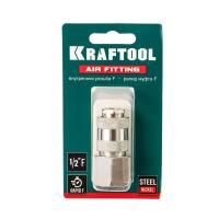 Изображение быстросъём с внутренней резьбой 1/2"f рапид мама kraftool 06593-1/2    /20 шт