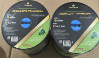 Изображение леска на триммер porukam 4,5*40 м квадрат с жилой