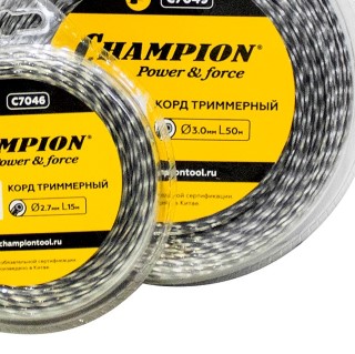 Изображение леска champion бухта 3,0*50 м tri-twist (витой треугольник)  