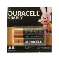 Изображение батарейка duracell lr6-2bl basic aa (пальчик.) 2/200 шт кит