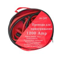 Изображение провода пусковые (прикуриватель) 1200 ампер изол. черно-красн.  