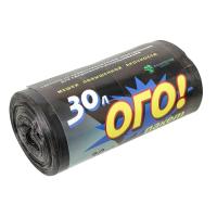 Изображение мешки для мусора "ого" 30л. повышенной прочности 50*55 черные (рулон 30шт) /20