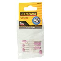 Изображение набор насадкок для гравер абразивные stayer 6 предм. по металлу (29920-h6)