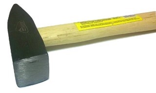 Изображение молоток слесарный с деревянной рукояткой hobbi 1500 гр, 1/6