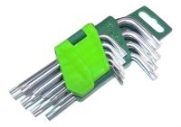 Изображение набор ключей дт torx 9 шт. короткие (т10,т15,т20,т25,т27,т30,т40,т50) дт 10/40 563090 