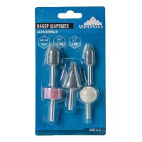 Изображение набор абразивных шарошек на дрель vertextools (вертекс) 5 пр  / 10 шт 