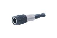 Изображение адаптер (держатель) для бит с фиксатором магнитным 60 мм 1/4" цена за уп 10 шт mr.logo  акция !