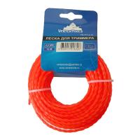 Изображение леска на триммер vertextools (вертекс) д 4,0*15 (витой квадрат) 25/100