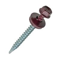 Изображение саморез кровельный 4,8*50/51, винно-красный, ral3005 (150)
