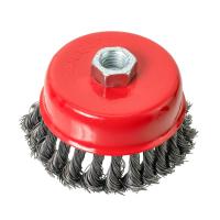 Изображение щетка для ушм vertextools (вертекс) чашка жесткая м14 100 мм 1/60 /  12200-100