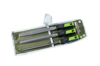 Изображение набор напильников дт №2 200 мм, 3 шт (плоский, полукруглый, круглый) 253723