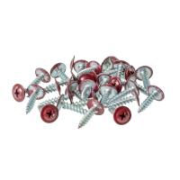 Изображение саморез с прессшайбой 4,2*19, острый красный ral3005 (1000)