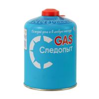 Изображение газ для портативных плит, баллон "следопыт" всесезон. (резьбовой 450г. россия) / 12