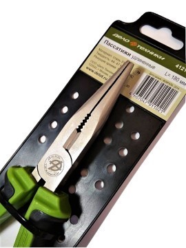 Изображение длинногубцы 125 мм на холдере дт 412125 6/60