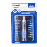 Изображение набор бит для точных (часовых) работ vertextools (вертекс) 18 пр. держатель реверсивный