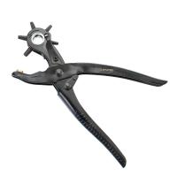 Изображение дырокол stayer "standard" револьверный для кожи 6-в-1 2-4,5мм