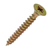Изображение шуруп потай для дерева 4*50, желтый цинк /500