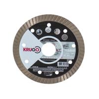 Изображение диск алмазный krugo турбо ультратонкий по керамике для ушм 115*1,4*22,23*10мм -zzz-