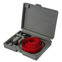 Изображение набор коронок по дер. стронг 9 пр( красный) (51-102 мм)