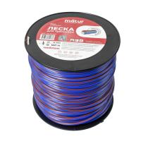 Изображение леска на триммер matur бухта д 4,0х160 м круглая трехцветная /8
