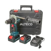 Изображение аккумуляторная дрель шуруповёрт, ударная alteco cid 2013 li  x2 бесщеточная (20 в / 3 а·ч / 2 аккум)