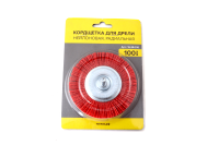 Изображение щетка для дрели чеглок нейлон  плоская 100 мм  (120)