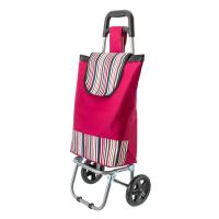 Изображение тележка с сумкой кошкин дом водостойкая, нагрузка 30 кг, колеса пвх 14,5 см, полоски борд  акция !