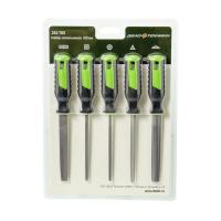 Изображение набор напильников дт №2 100 мм, 5 шт (плоский, полукруглый, трёхгранный, квадратный, круглый) 253705