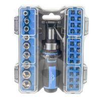 Изображение набор бит vertextools (вертекс) 36 пр. держатель реверсивный, головки 