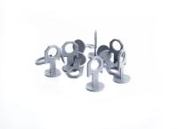 Изображение зажим 3d+свп серый 2мм /100шт / 70 уп/