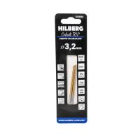 Изображение сверло по металлу hilberg 3,2*65(36)мм (2шт),cobalt 5 %, top, co032