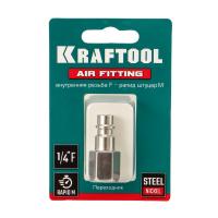 Изображение быстросъём с внутренней резьбой 1/4"f рапид папа kraftool 06591-1/4 / 20
