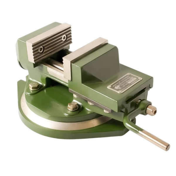 Изображение тиски станочные поворотные 100 мм дт  акция !