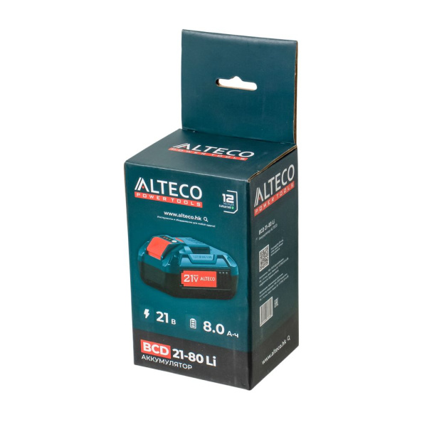 Изображение аккумулятор alteco bcd 21-80 li, 21 в / 8 а·ч