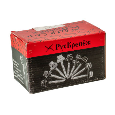 Изображение саморез с прессшайбой 4,2*19, сверло синий ral5005 (1000)