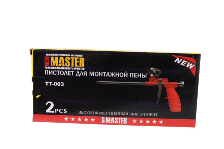 Изображение пистолет для монтажной пены "мастер" тf-003 красный 