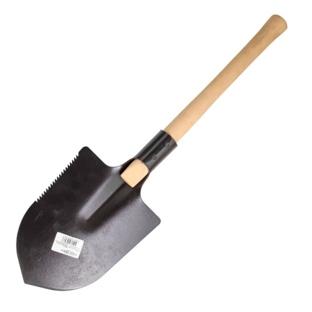 Изображение лопата саперная (туристическая) "горизонт" лт-01 черная с зубцами / 20