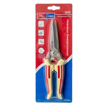 Изображение ножницы универсальные  210 мм mr.logo  акция !