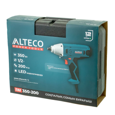 Изображение гайковерт электрический ударный alteco iw 350-200 (350 вт / 200 н·м)